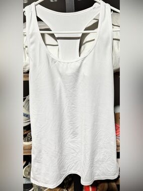 Classic White Racerback Tank Top — Women’s Everyday Layering